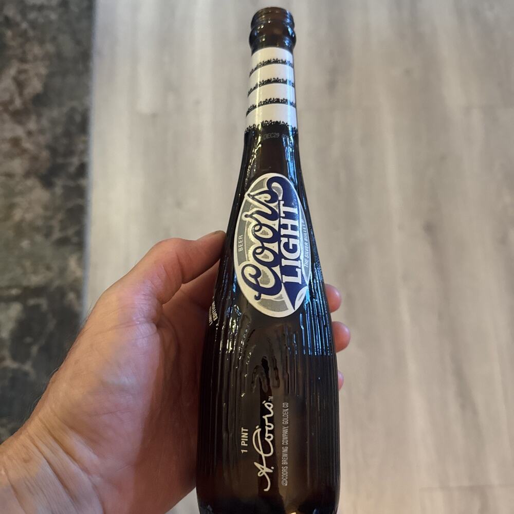 Vintage Coors Light Baseball Bat Bottle Limited Edition 18oz No Cap EMPTY